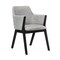 Armen Living Arcadia and Renzo 42" Round Gray and Black Wood 5 Piece Dining Set SETARDI5REBLGR42 - alternate 2